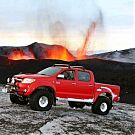 Toyota Hilux достигна до вулкана в Исландия